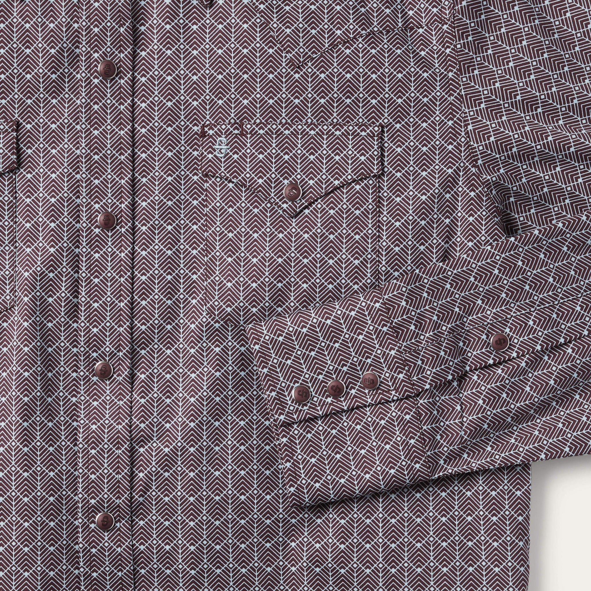 Stetson Chevron Grid Shirt - Stetson - Flyclothing LLC