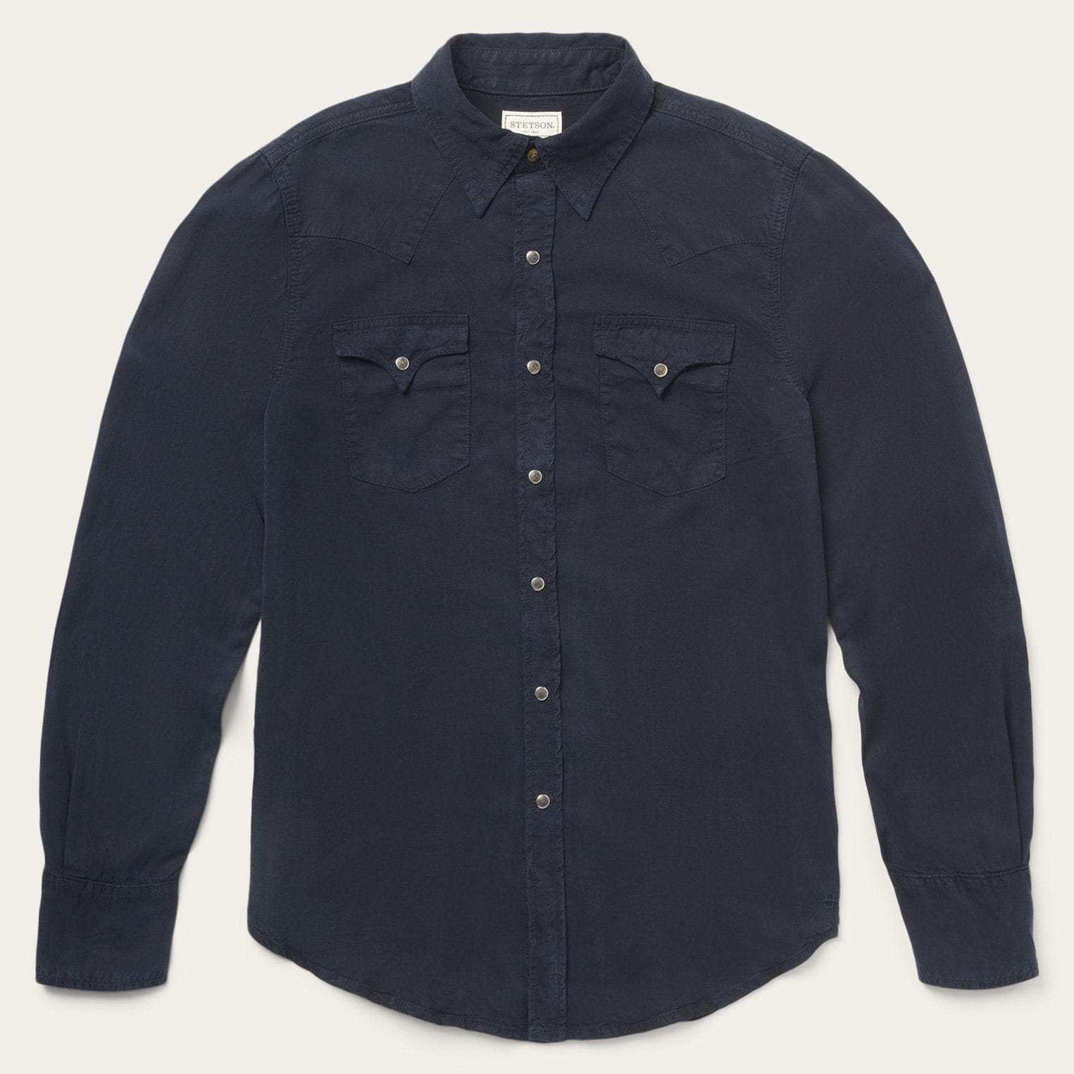 Stetson Navy Twill Shirt - Stetson - Flyclothing LLC