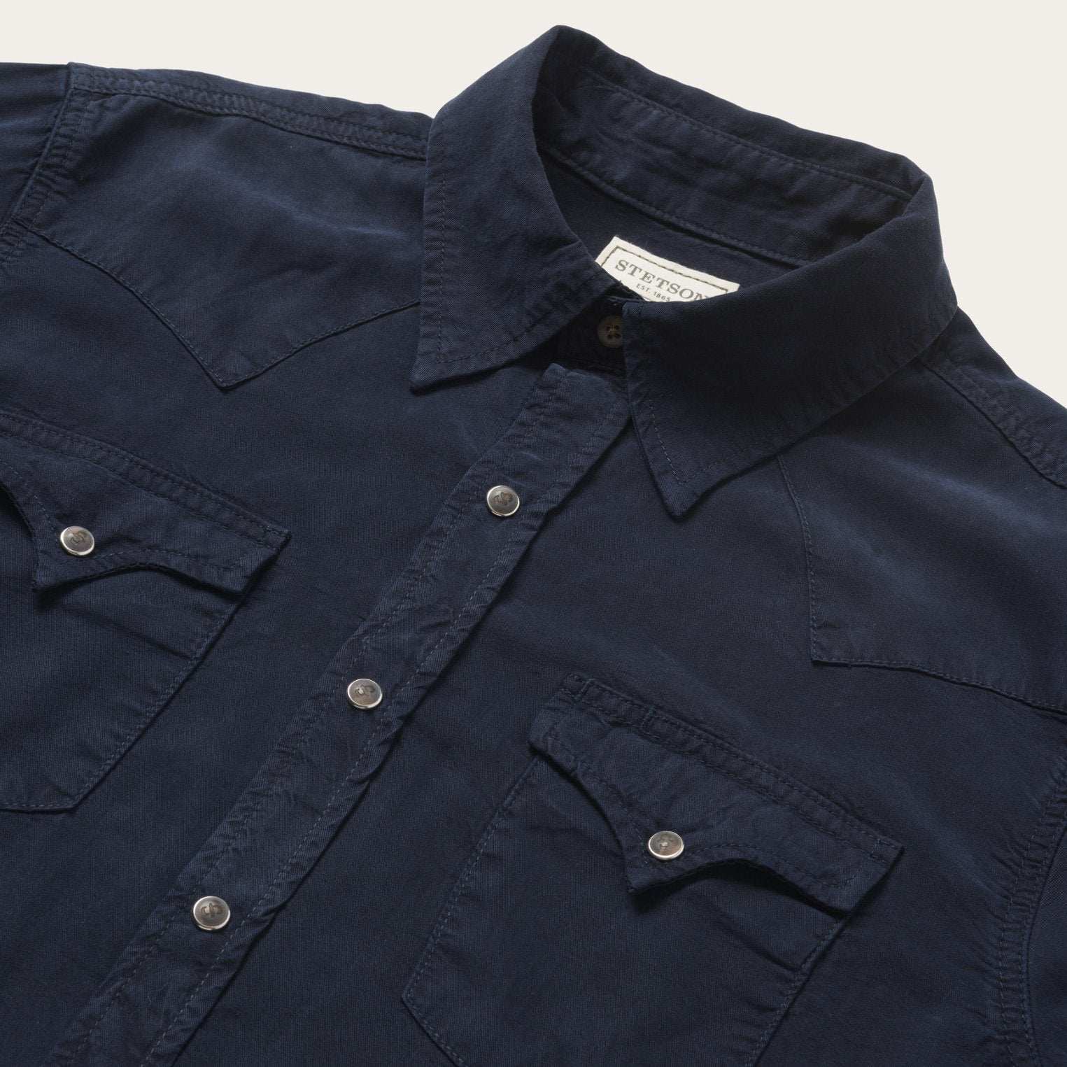 Stetson Navy Twill Shirt - Stetson - Flyclothing LLC