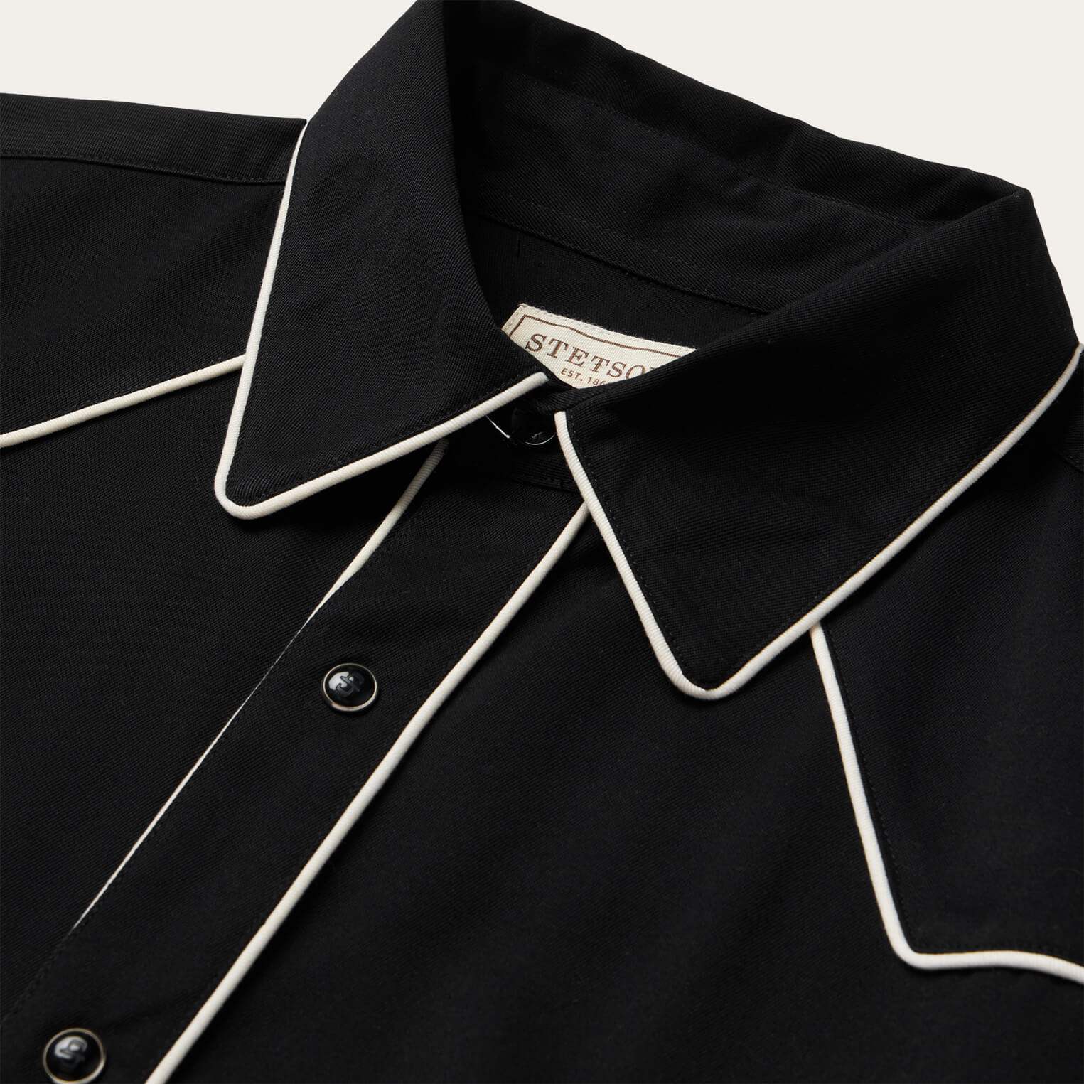 Stetson Vintage Piped Western Shirt - Stetson - Flyclothing LLC