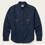 Stetson Boot Stitch Raw Denim Shirt - Stetson - Flyclothing LLC