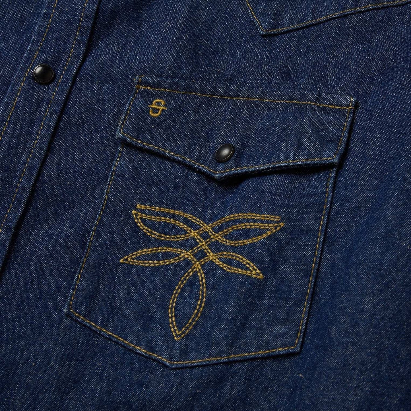 Stetson Boot Stitch Raw Denim Shirt - Stetson - Flyclothing LLC