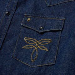 Stetson Boot Stitch Raw Denim Shirt