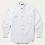 Stetson White Pinpoint Oxford Western Shirt - Stetson