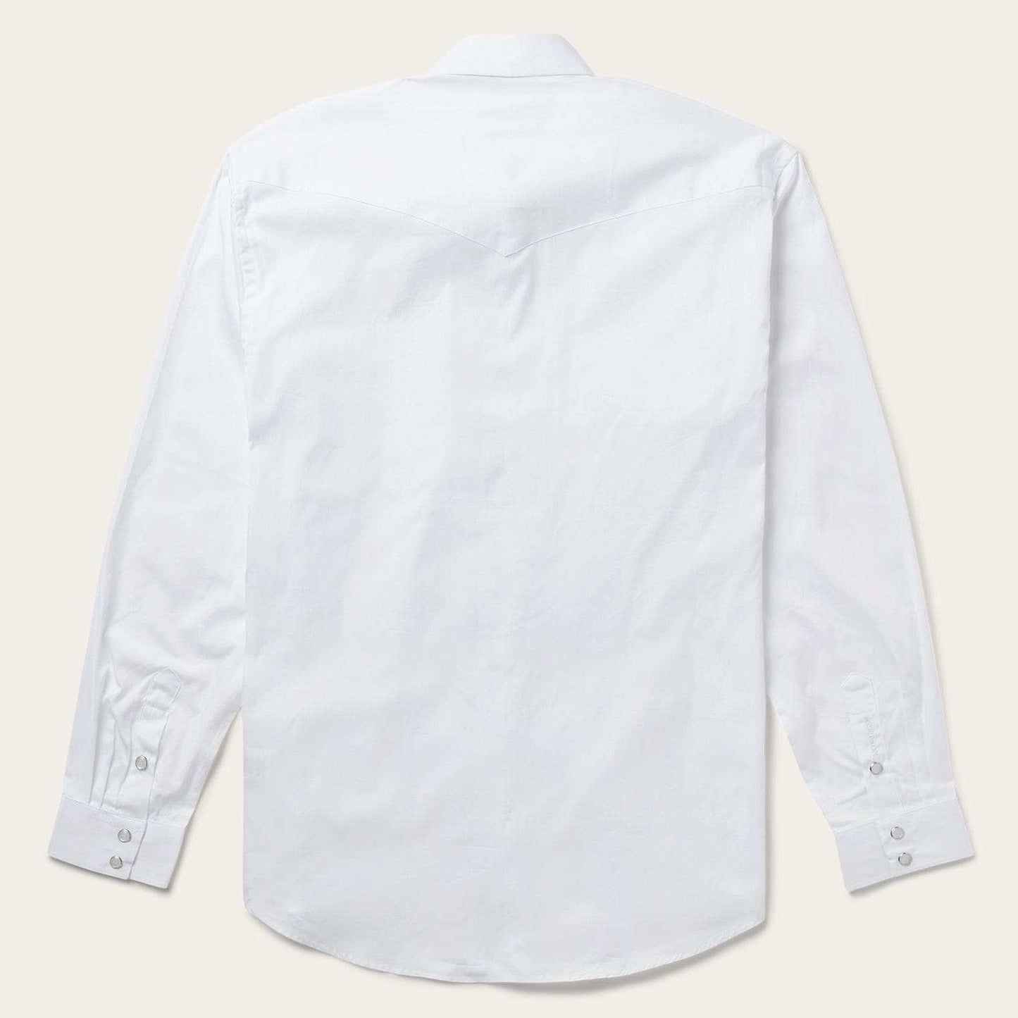 Stetson White Pinpoint Oxford Western Shirt - Stetson - Flyclothing LLC