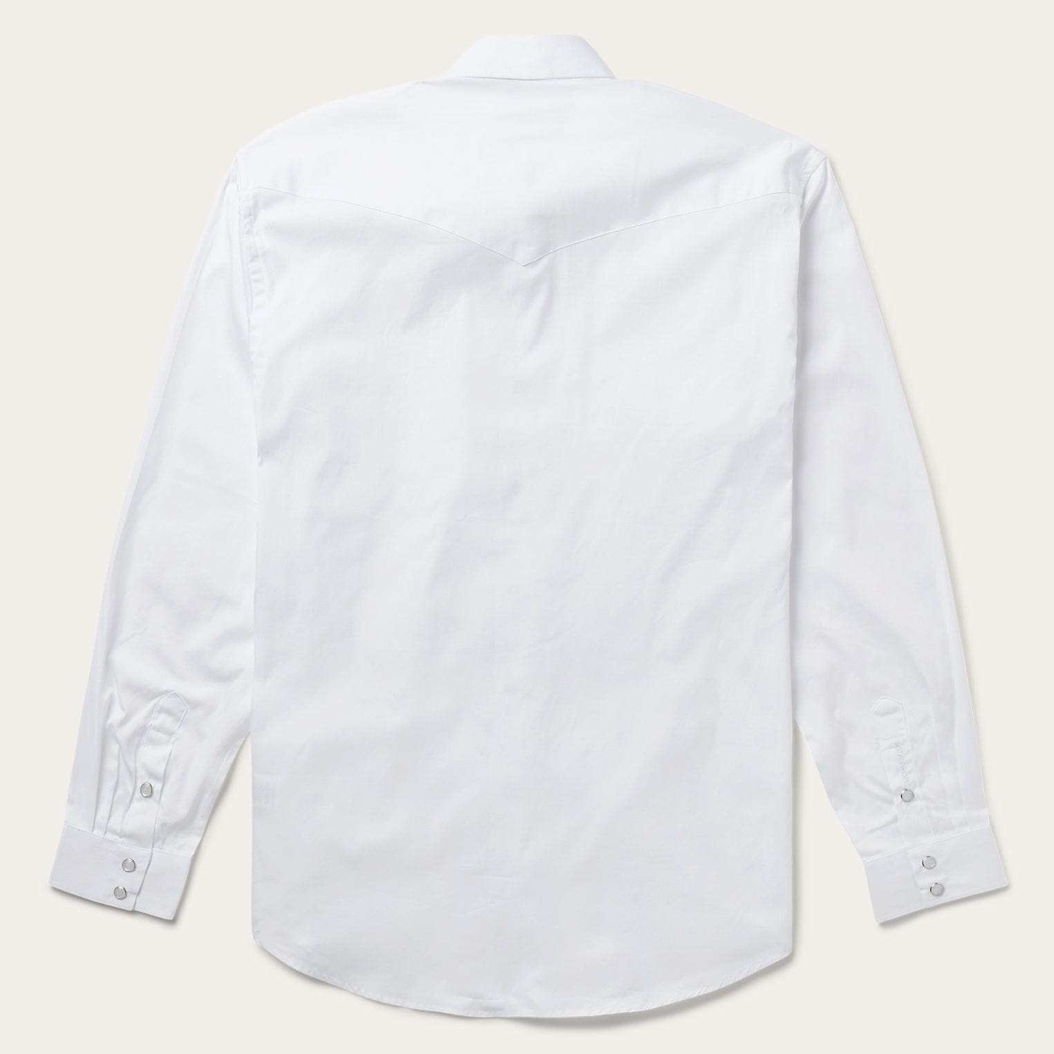 Stetson White Pinpoint Oxford Western Shirt - Stetson - Flyclothing LLC