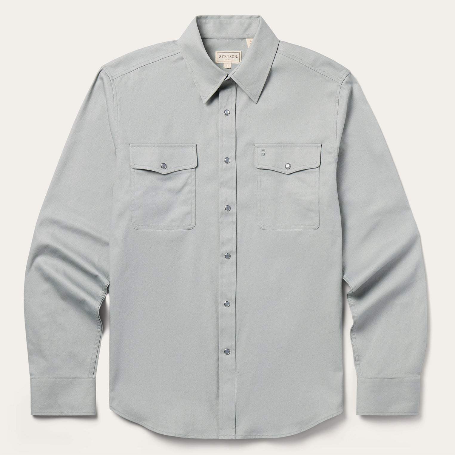 Stetson Brushed Twill Western Shirt - Stetson - Flyclothing LLC
