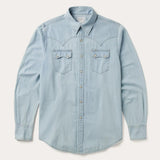 Stetson Light Blue Denim Western Shirt - Stetson