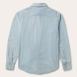 Stetson Light Blue Denim Western Shirt - Stetson