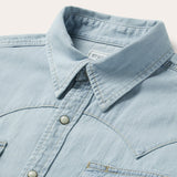 Stetson Light Blue Denim Western Shirt - Stetson