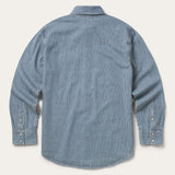 Stetson Denim Stripe Western Shirt - Stetson - Flyclothing LLC