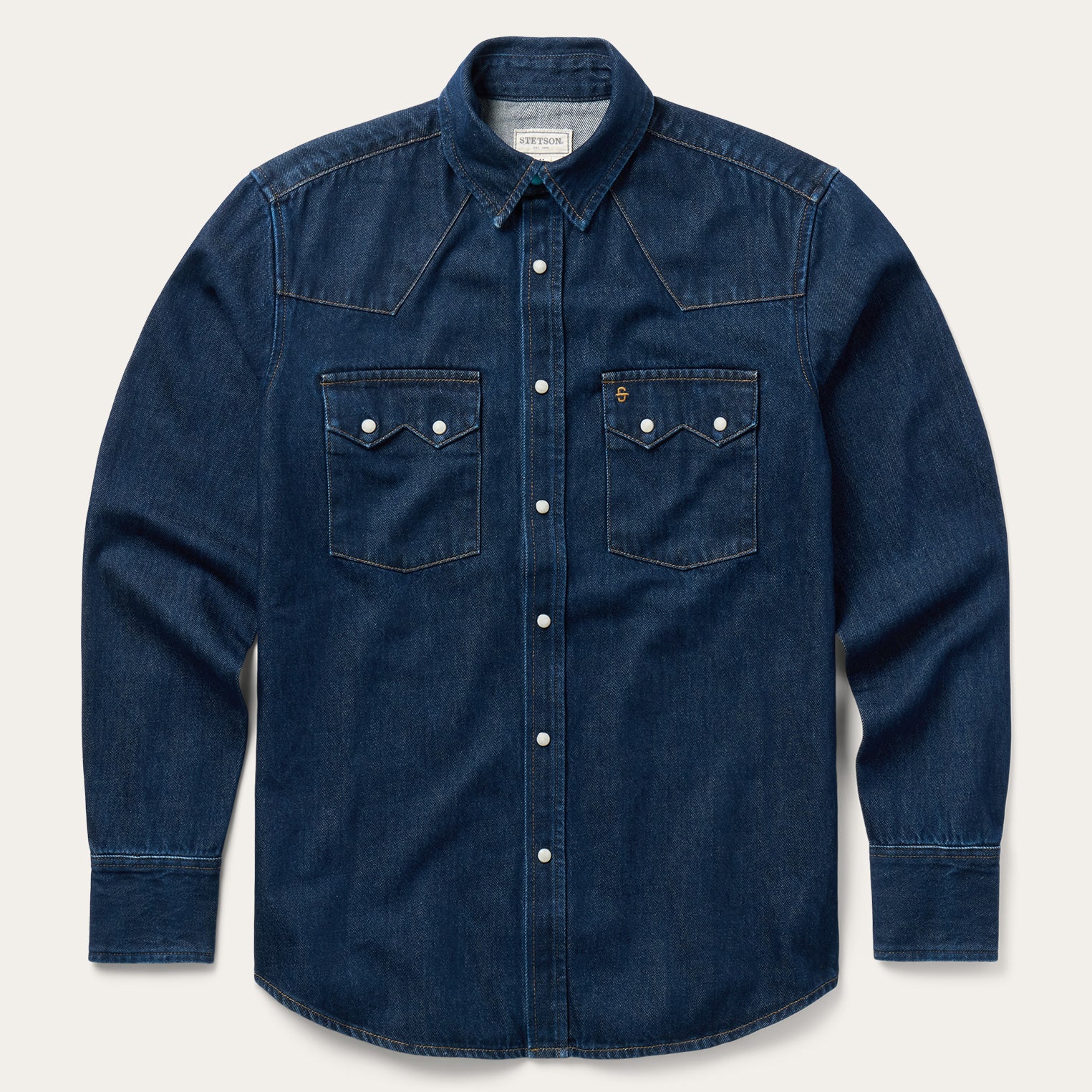 Stetson Raw Denim Western Shirt