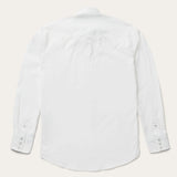 Stetson Classic Solid Snap Poplin Shirt In Optic White - Stetson