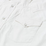Stetson Classic Solid Snap Poplin Shirt In Optic White - Stetson