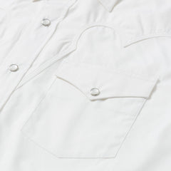 Stetson Classic Solid Snap Poplin Shirt In Optic White