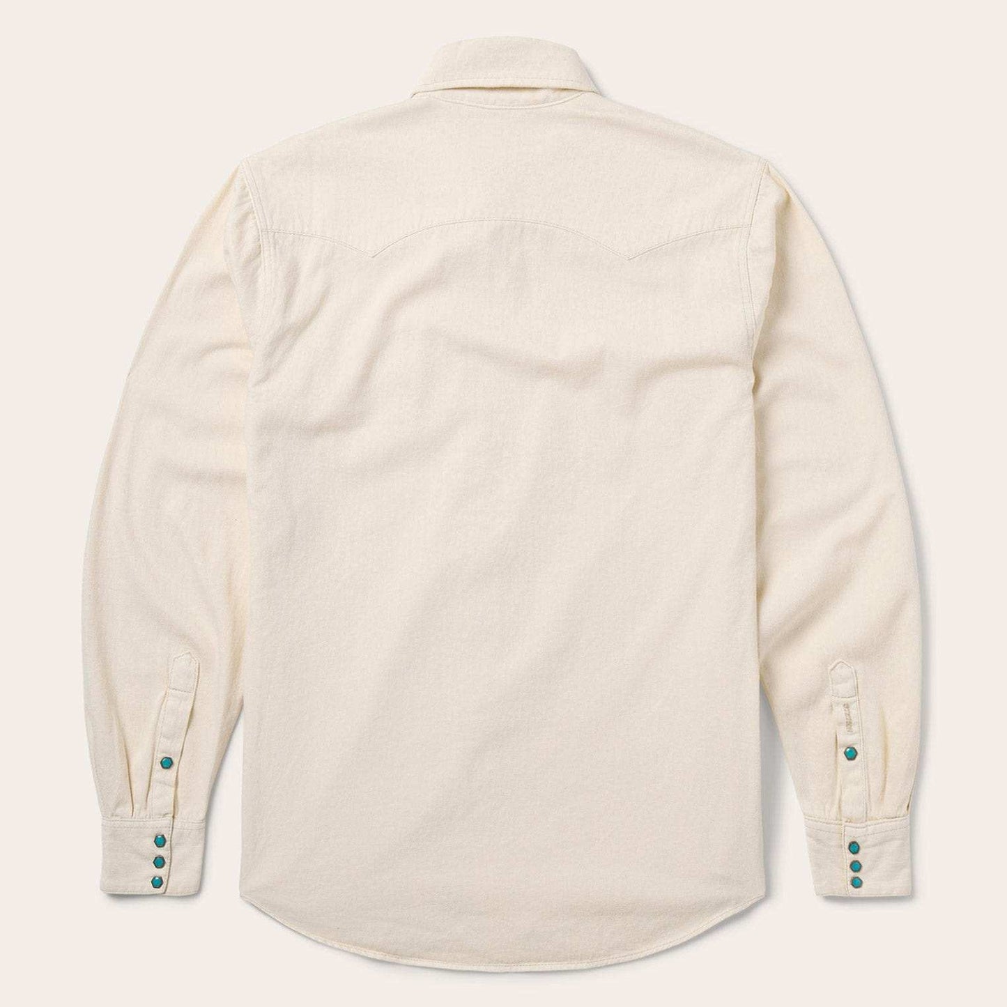 Stetson Turquoise Snap Western Denim Shirt - Stetson - Flyclothing LLC