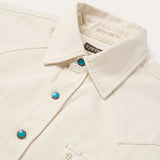 Stetson Turquoise Snap Western Denim Shirt - Stetson