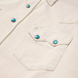 Stetson Turquoise Snap Western Denim Shirt - Stetson - Flyclothing LLC