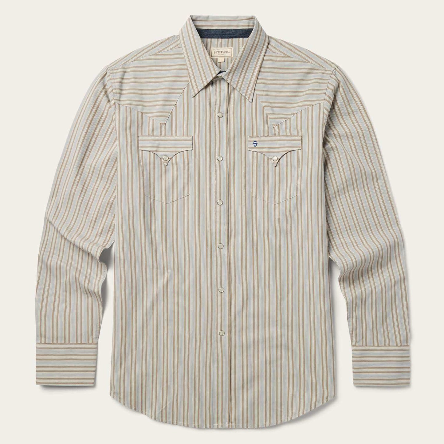 Stetson Ticking Stripe Western Shirt - Stetson - Flyclothing LLC