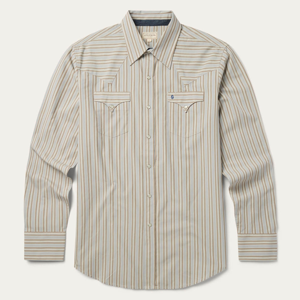 Stetson Ticking Stripe Western Shirt - Stetson