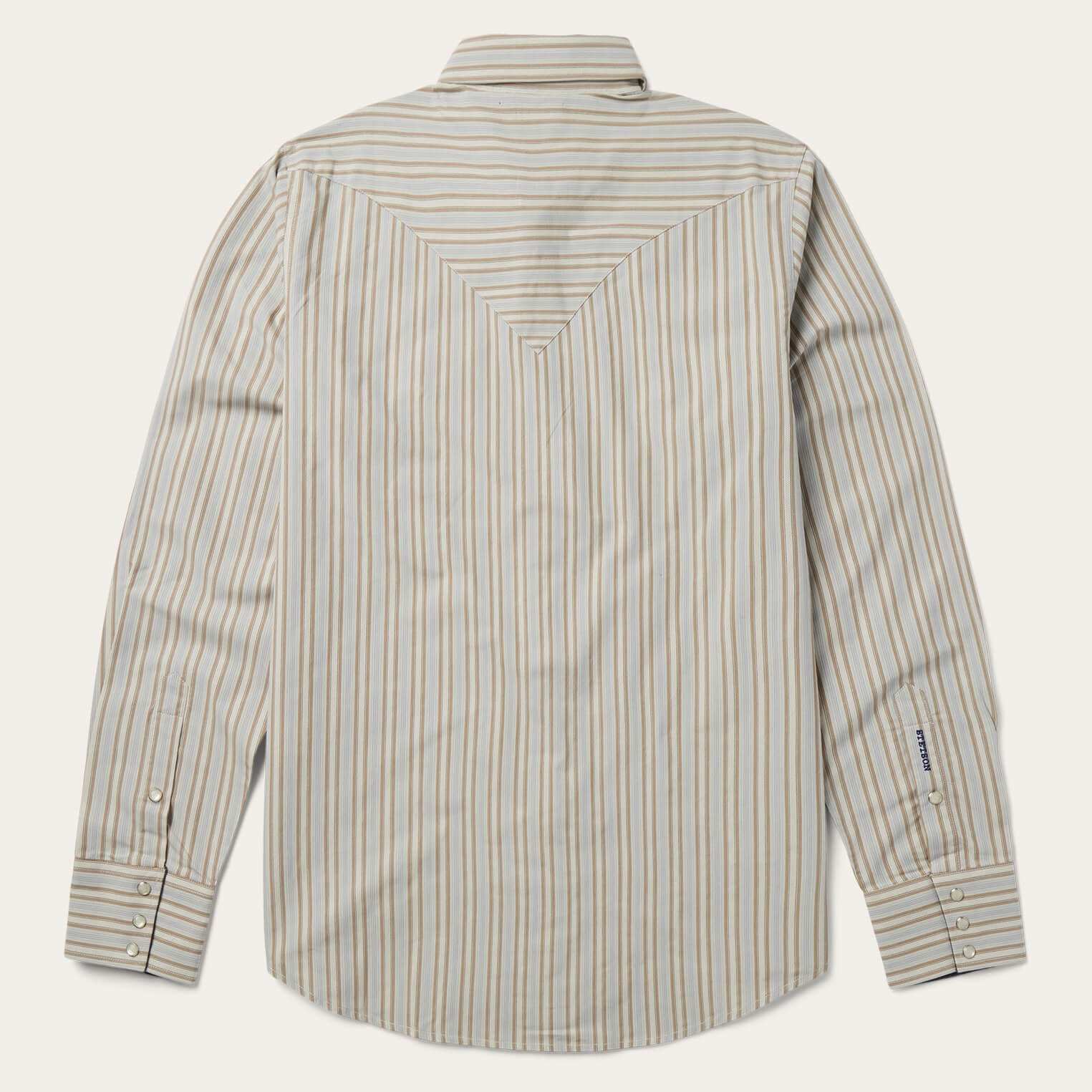 Stetson Ticking Stripe Western Shirt - Stetson - Flyclothing LLC