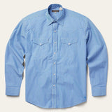 Stetson Blue Western Stripe Shirt - Stetson - Flyclothing LLC