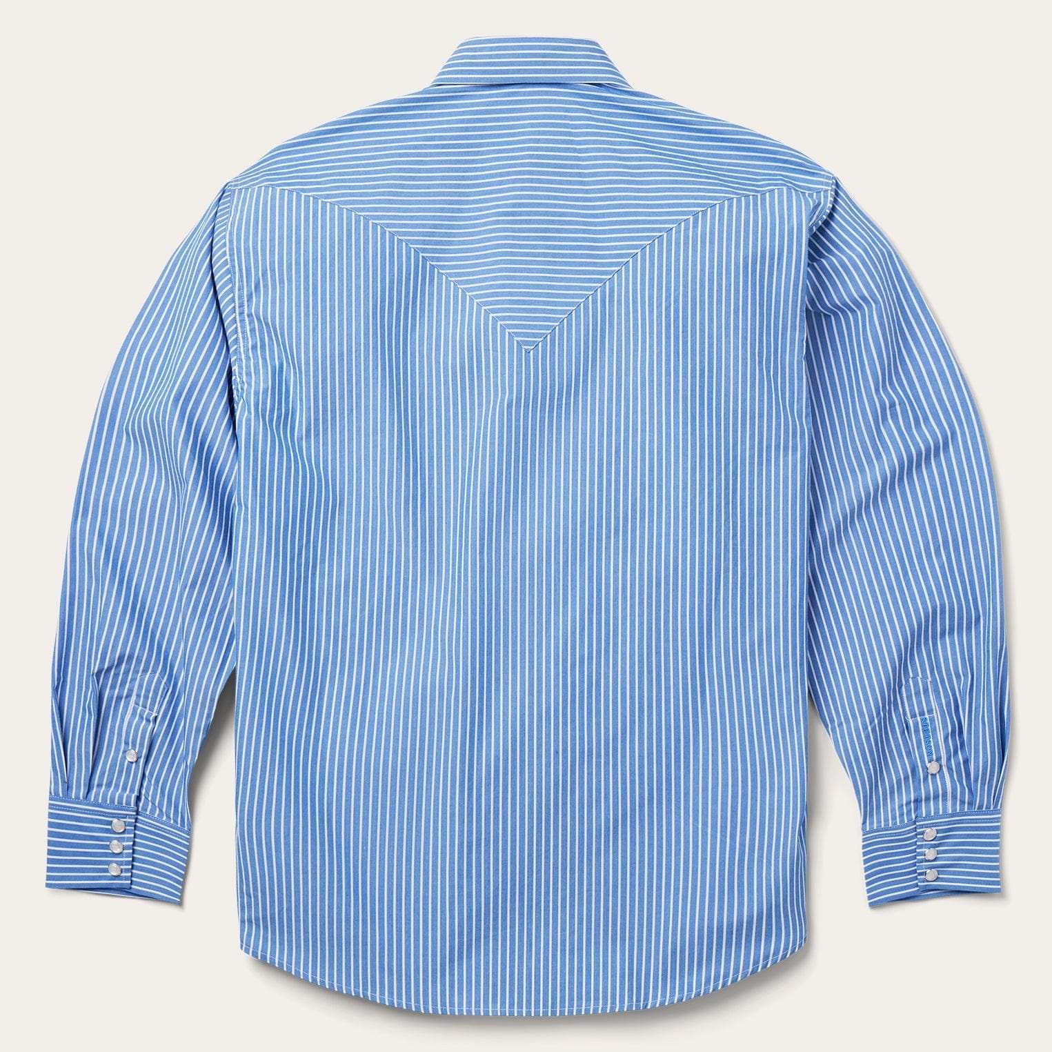 Stetson Blue Western Stripe Shirt - Stetson - Flyclothing LLC