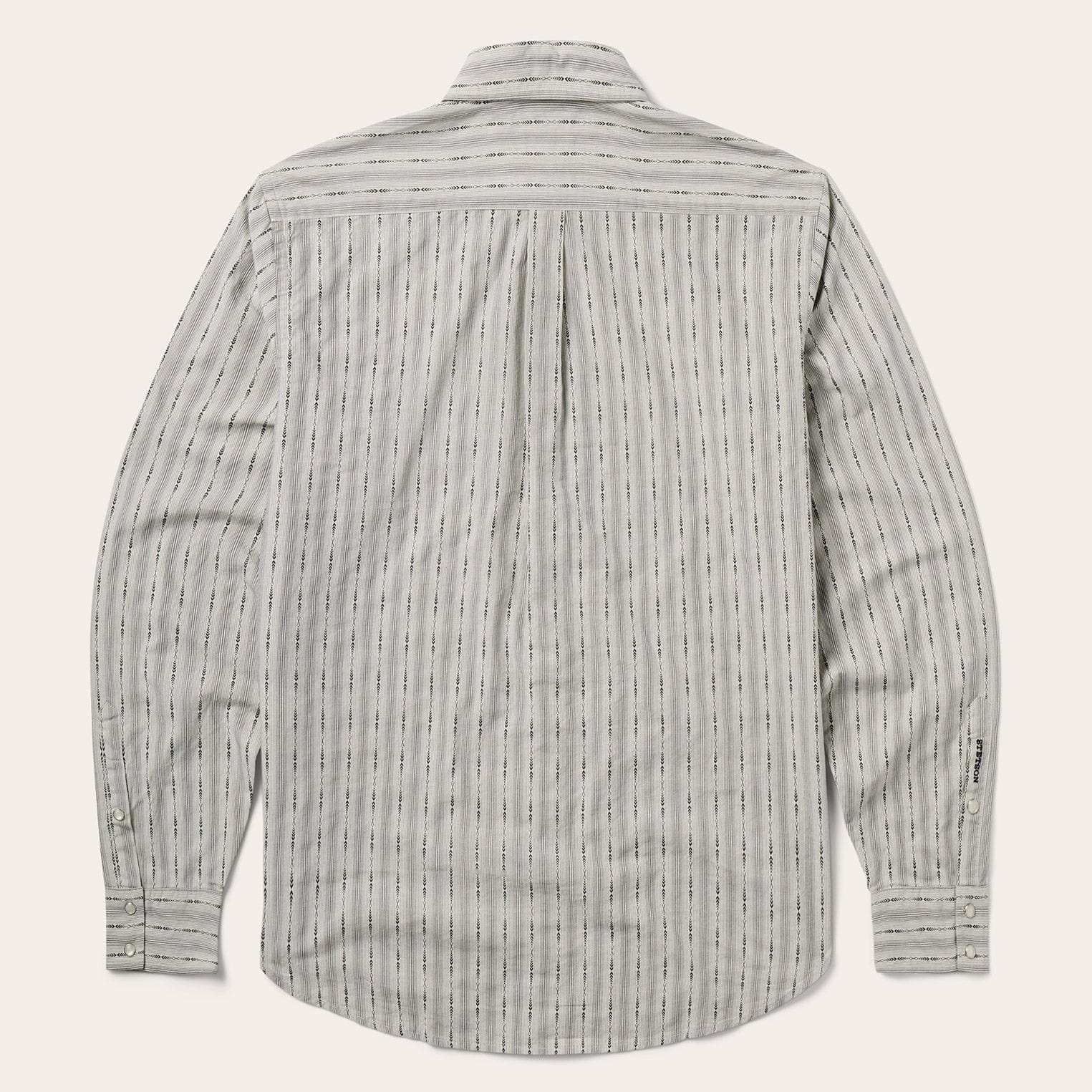 Stetson Dobby Stripe Shirt - Stetson - Flyclothing LLC