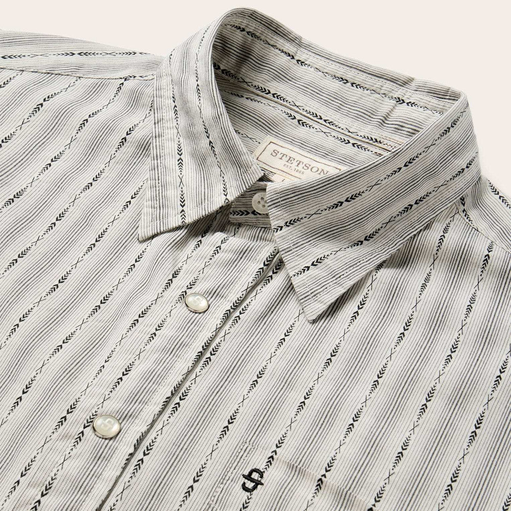 Stetson Dobby Stripe Shirt - Stetson - Flyclothing LLC