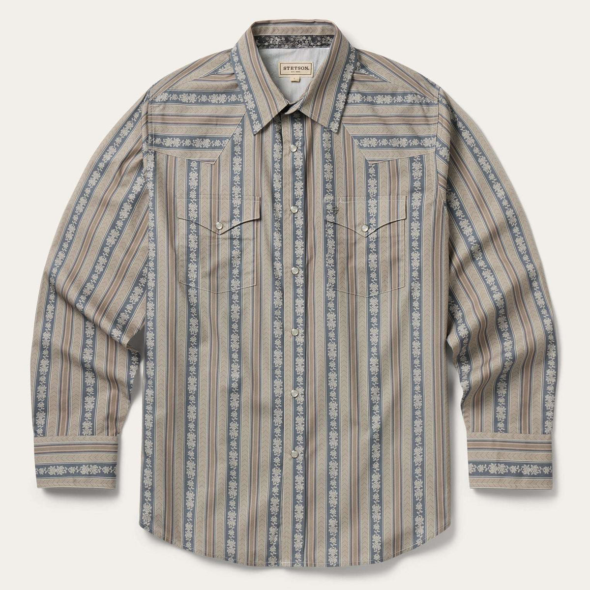 Stetson Chevron Stripe Western Shirt