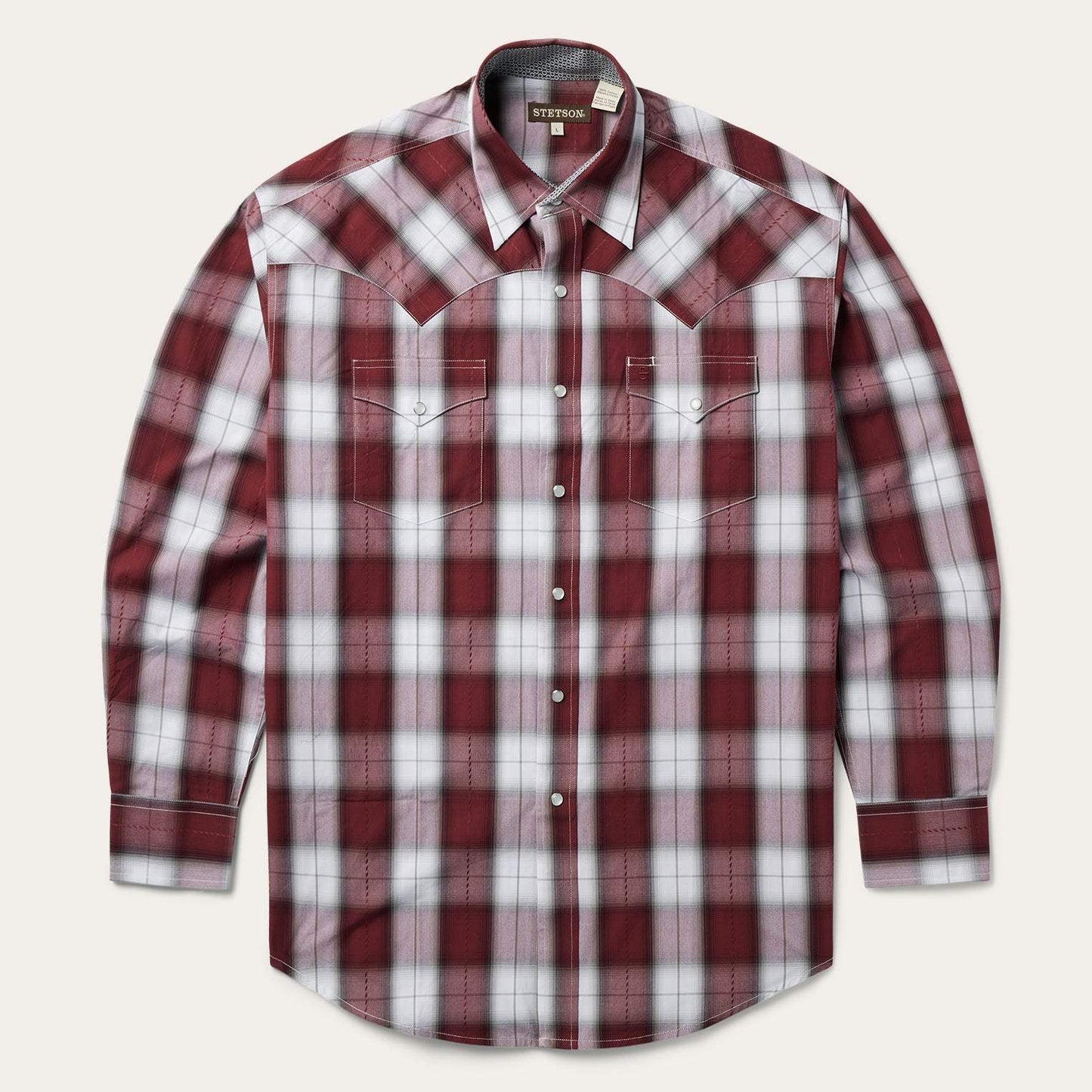 Stetson Shadow Plaid Western Shirt - Stetson - Flyclothing LLC