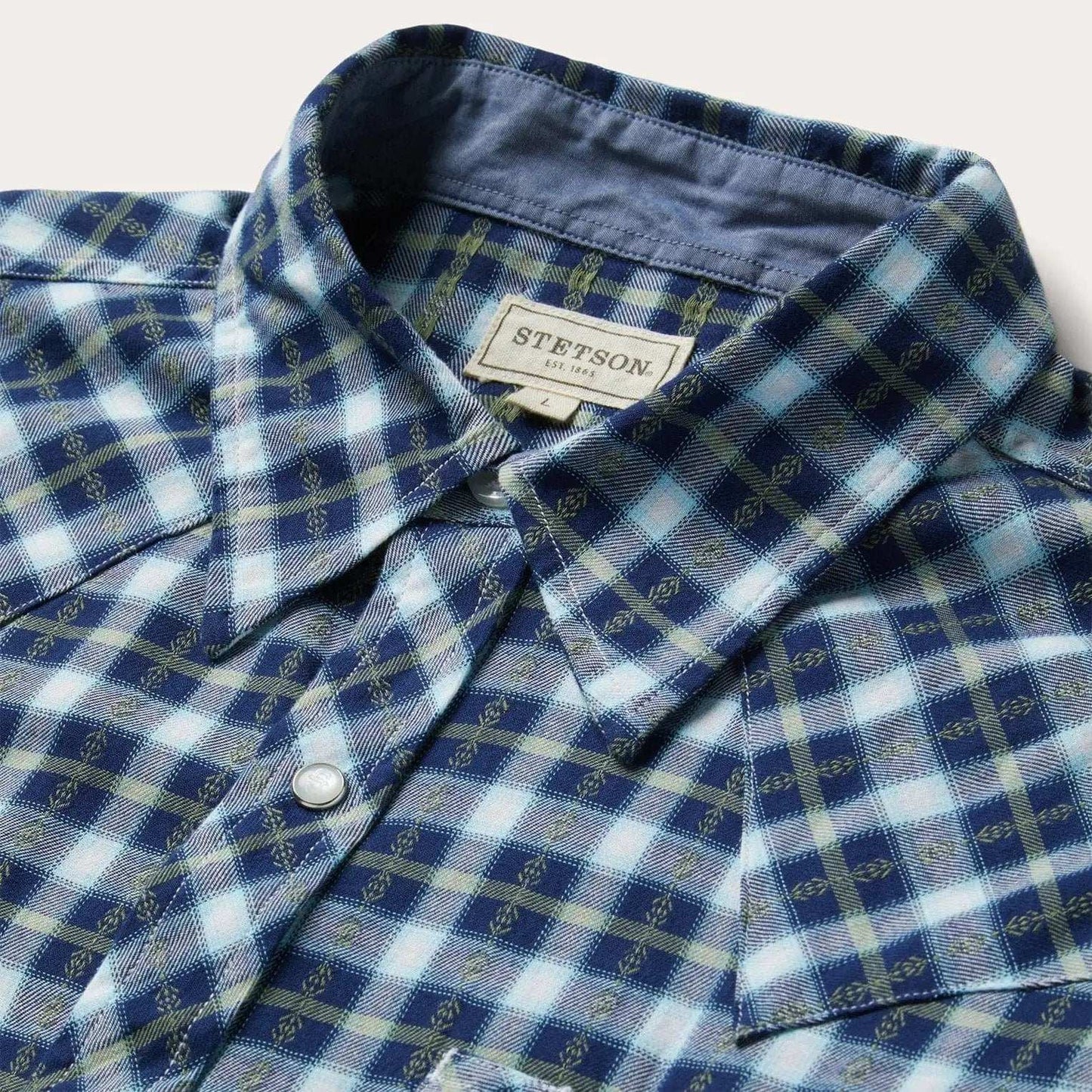 Stetson Plaid Twill Dobby Western Shirt - Stetson - Flyclothing LLC