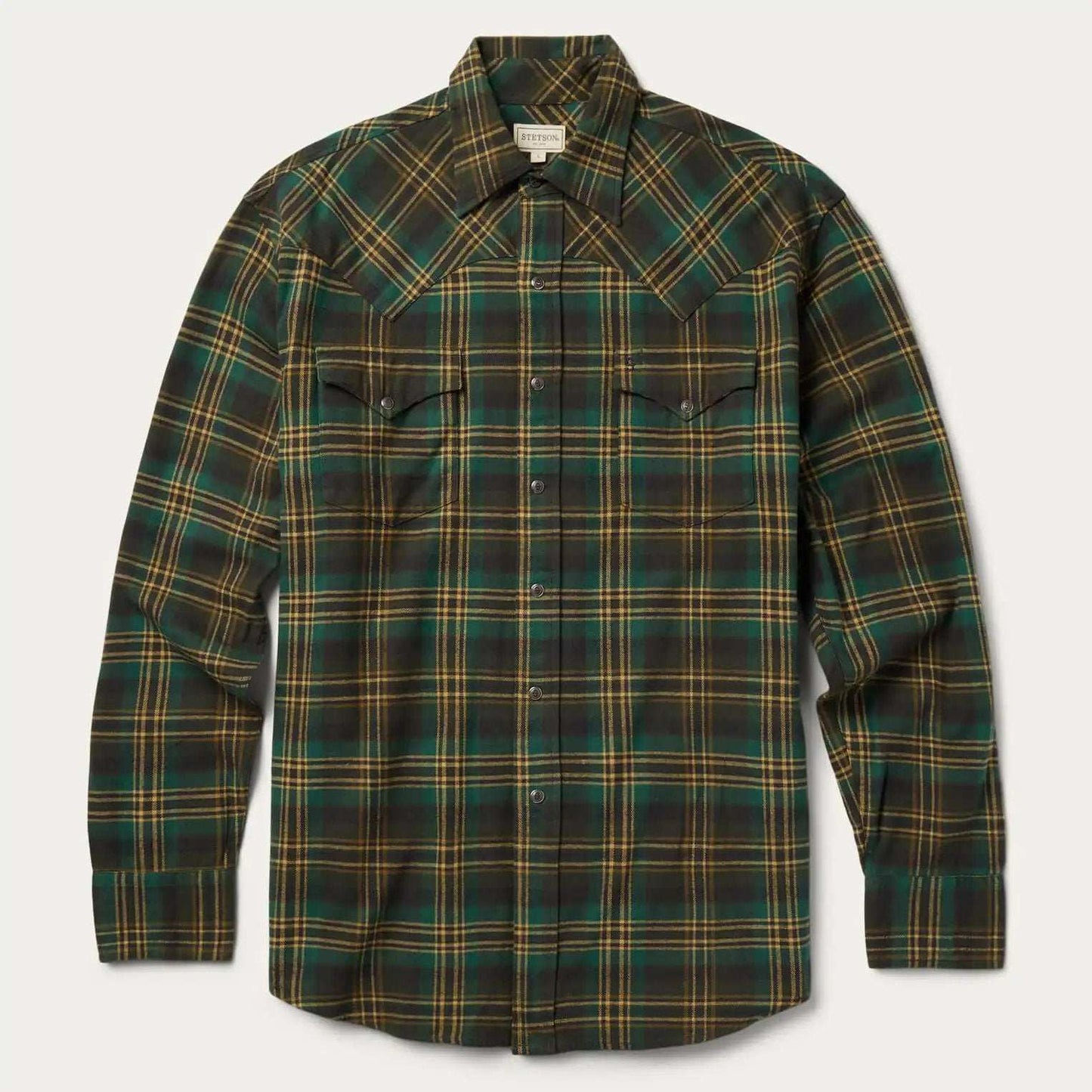 Stetson Brushed Flannel Western Shirt - Stetson - Flyclothing LLC