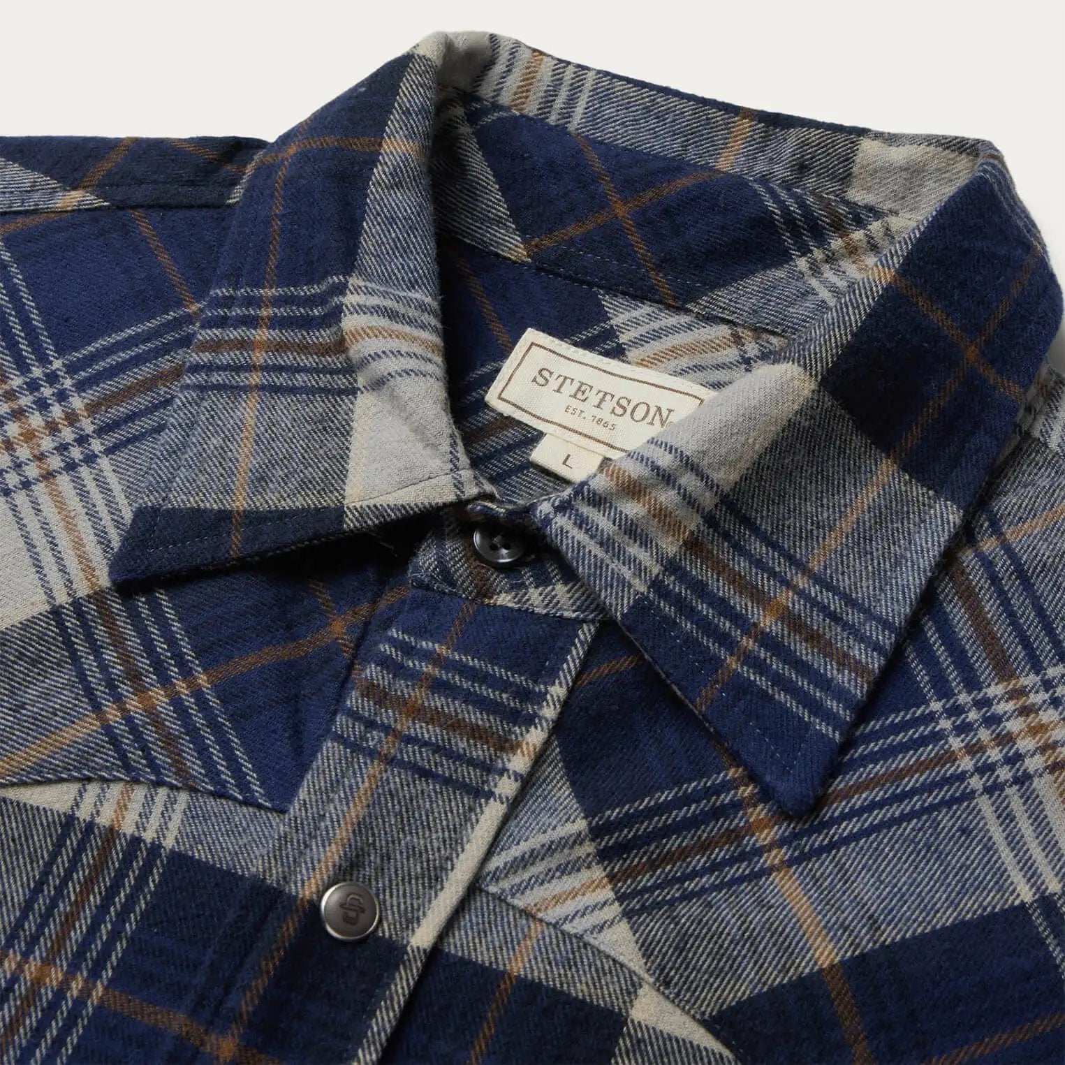 Stetson Brushed Flannel Western Shirt - Stetson - Flyclothing LLC