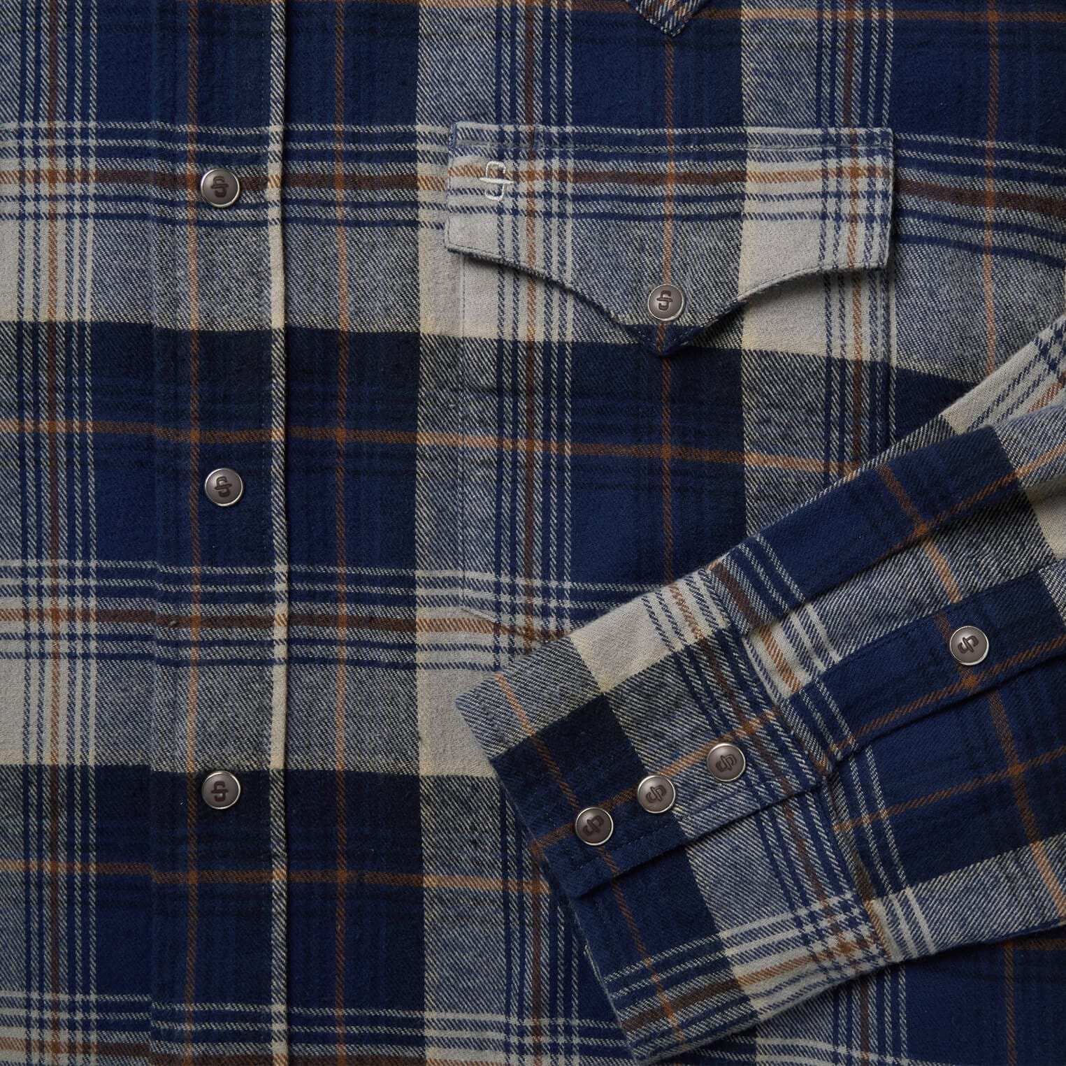 Stetson Brushed Flannel Western Shirt - Stetson - Flyclothing LLC