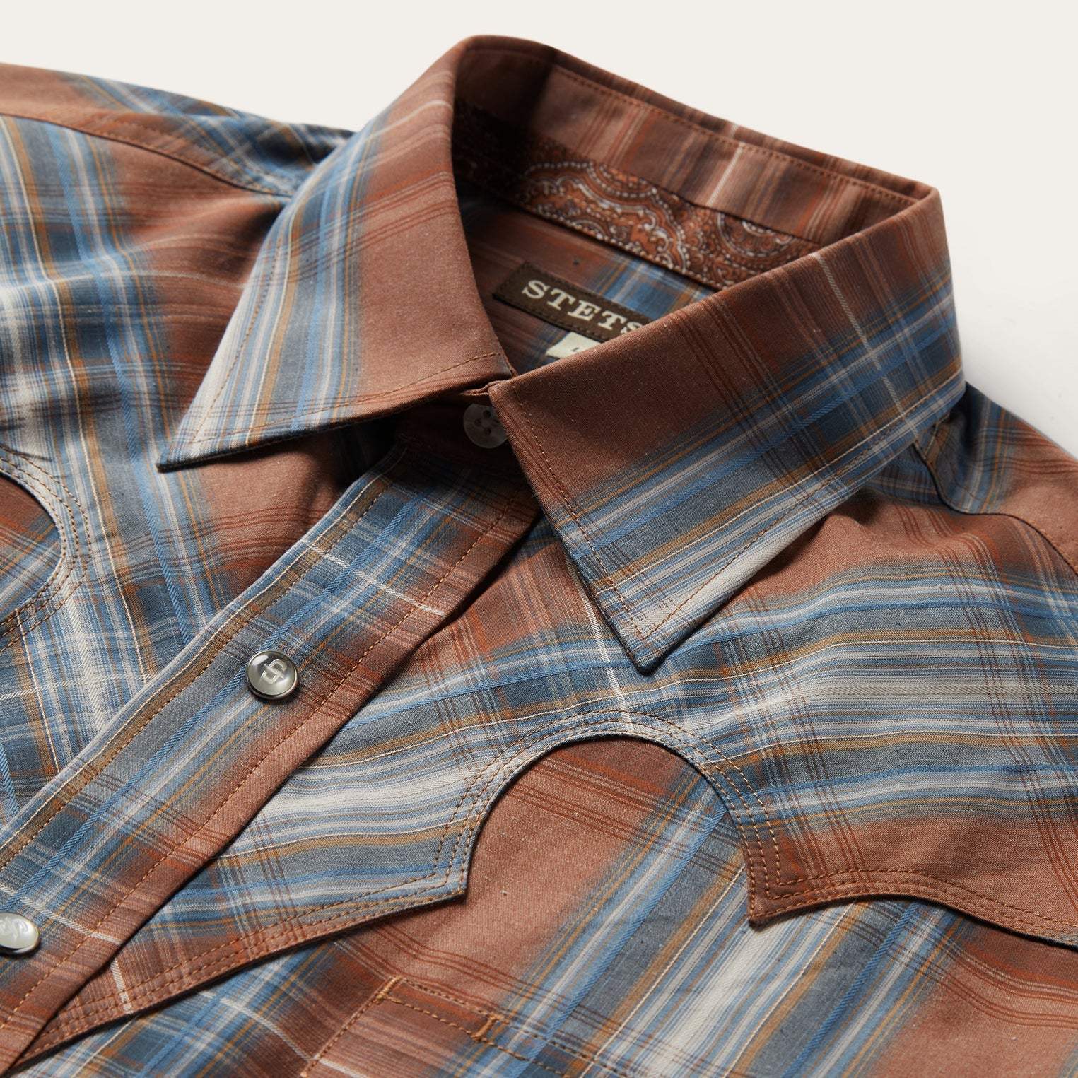 Stetson Rustic Plaid Western Shirt - Stetson - Flyclothing LLC