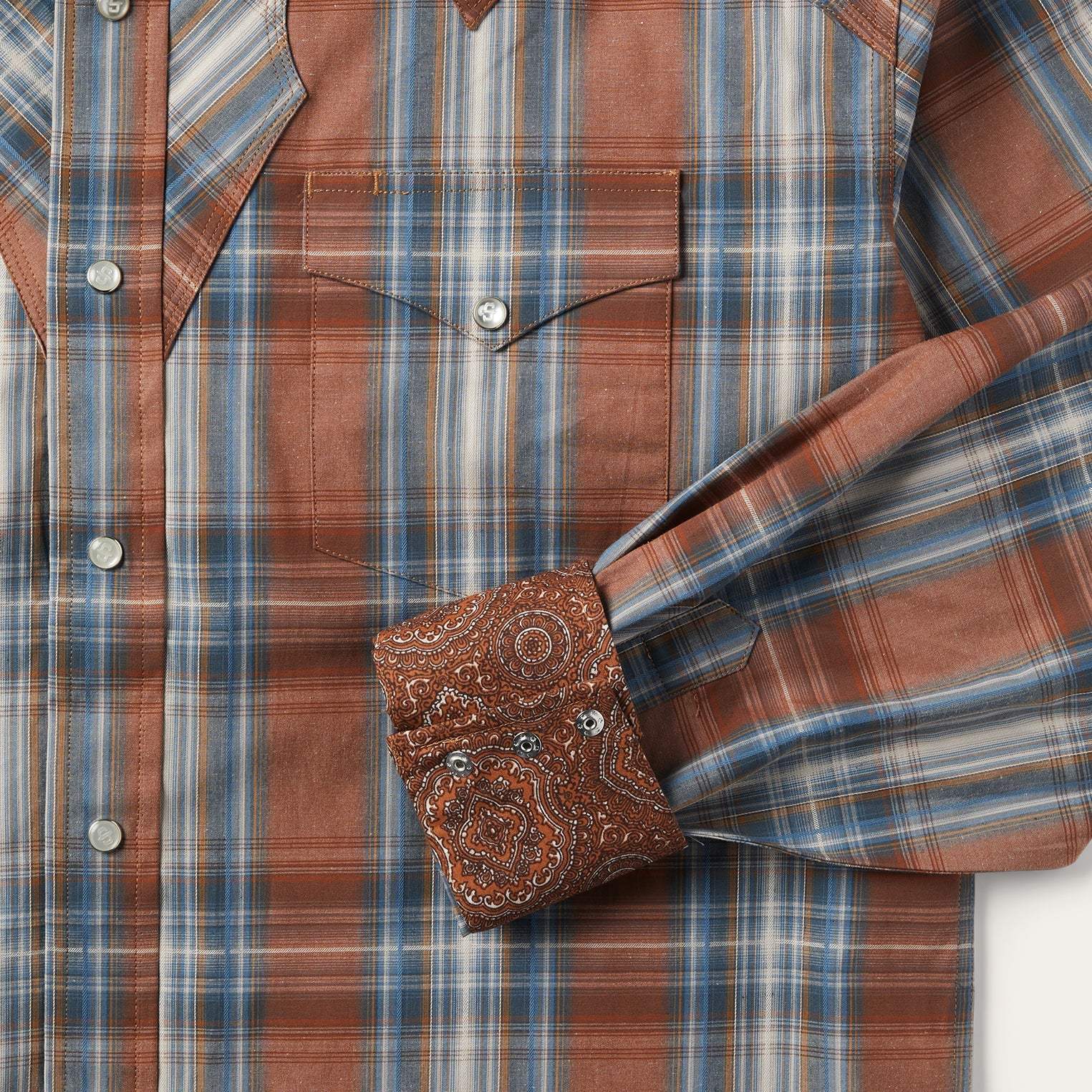 Stetson Rustic Plaid Western Shirt - Stetson - Flyclothing LLC