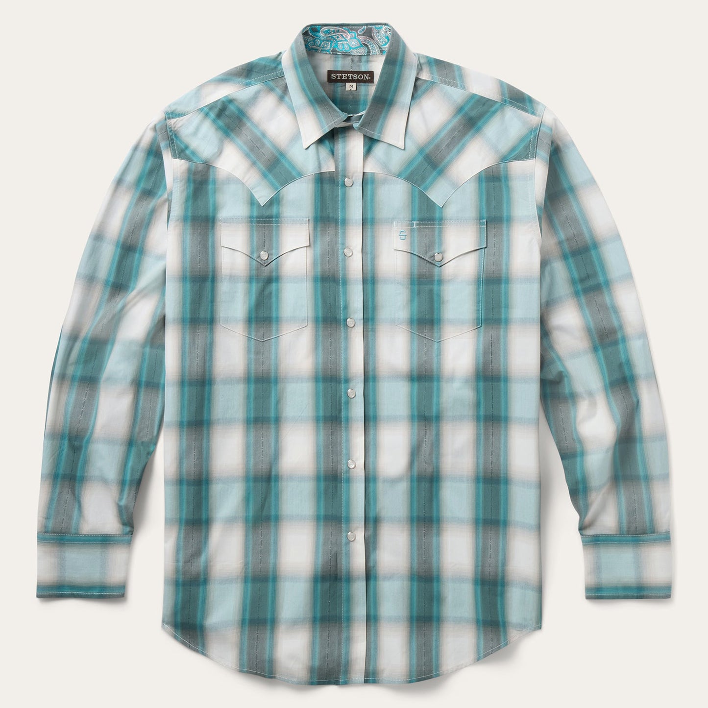 Stetson Bluebird Plaid Western Shirt