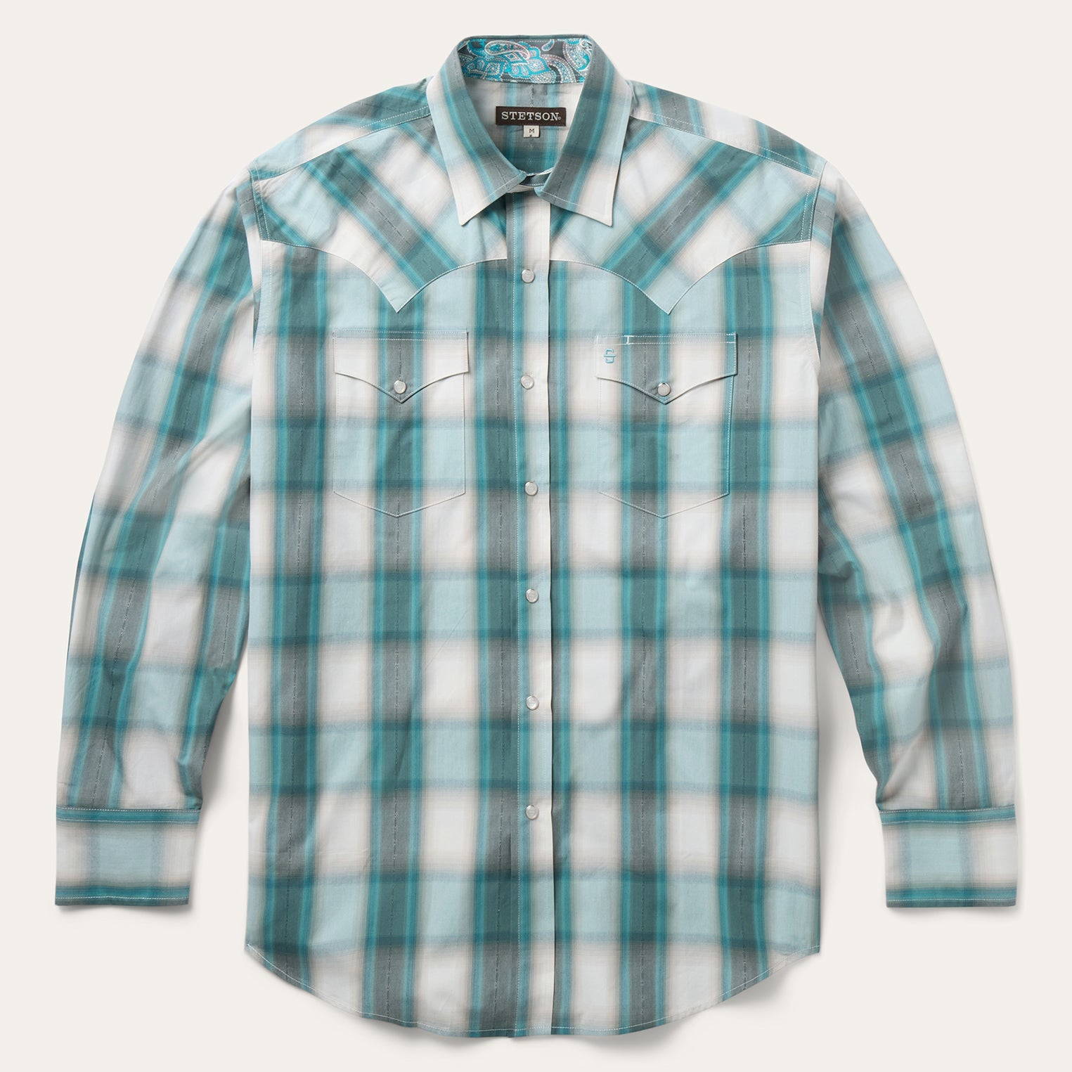 Stetson Bluebird Plaid Western Shirt