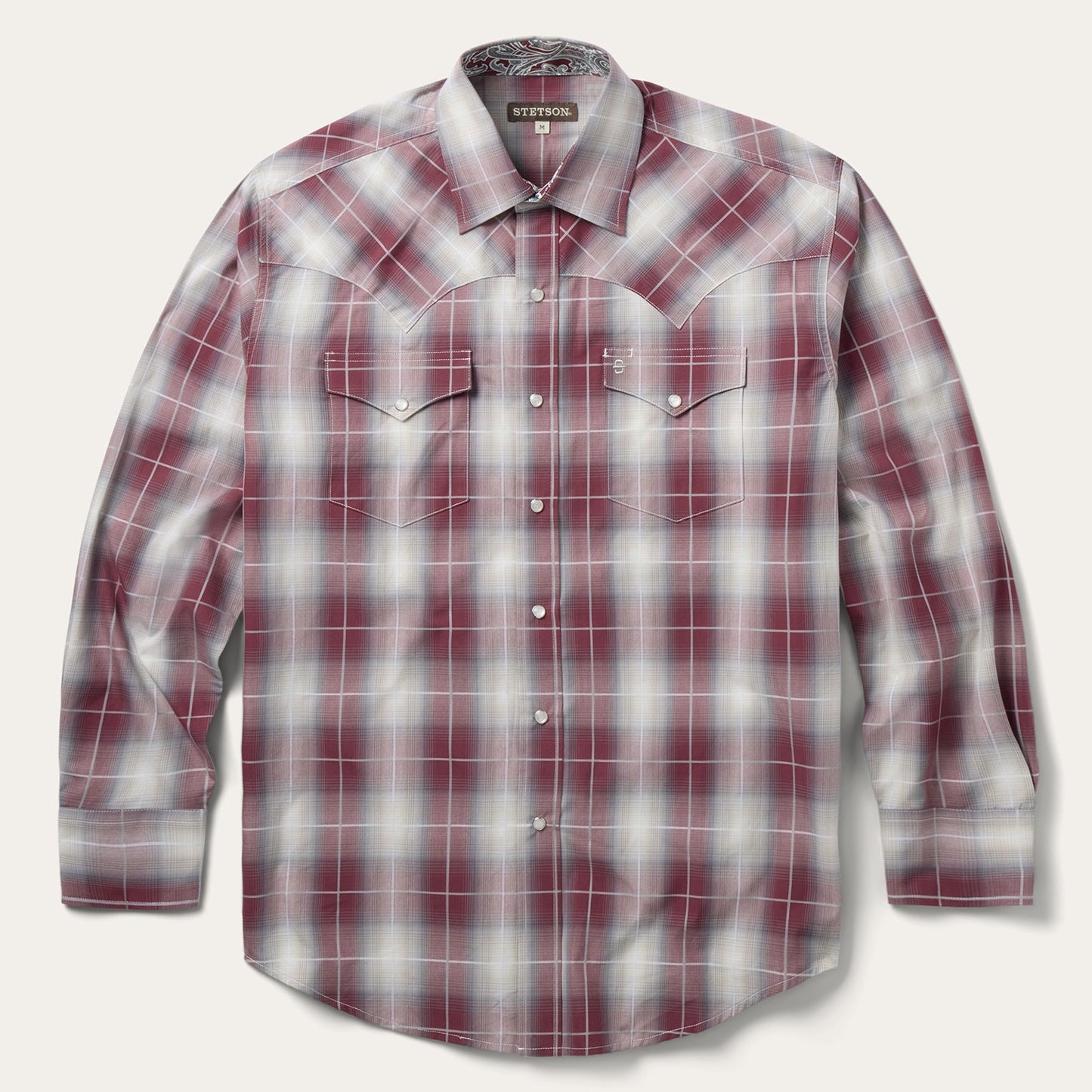 Stetson Ombre Plaid Western Shirt