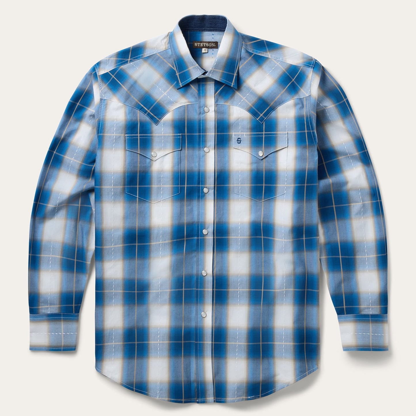 Stetson Ombre Plaid Western Shirt