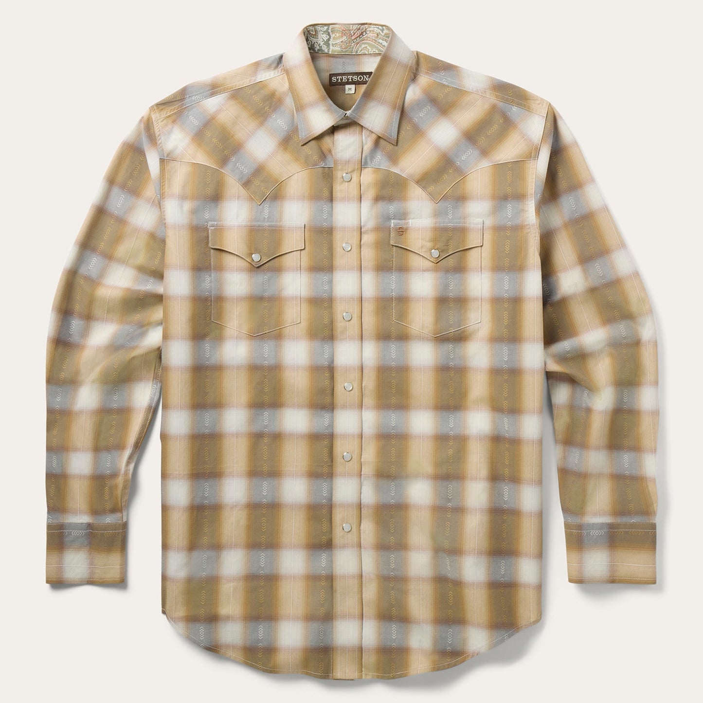 Stetson Gold Dust Plaid Western Shirt
