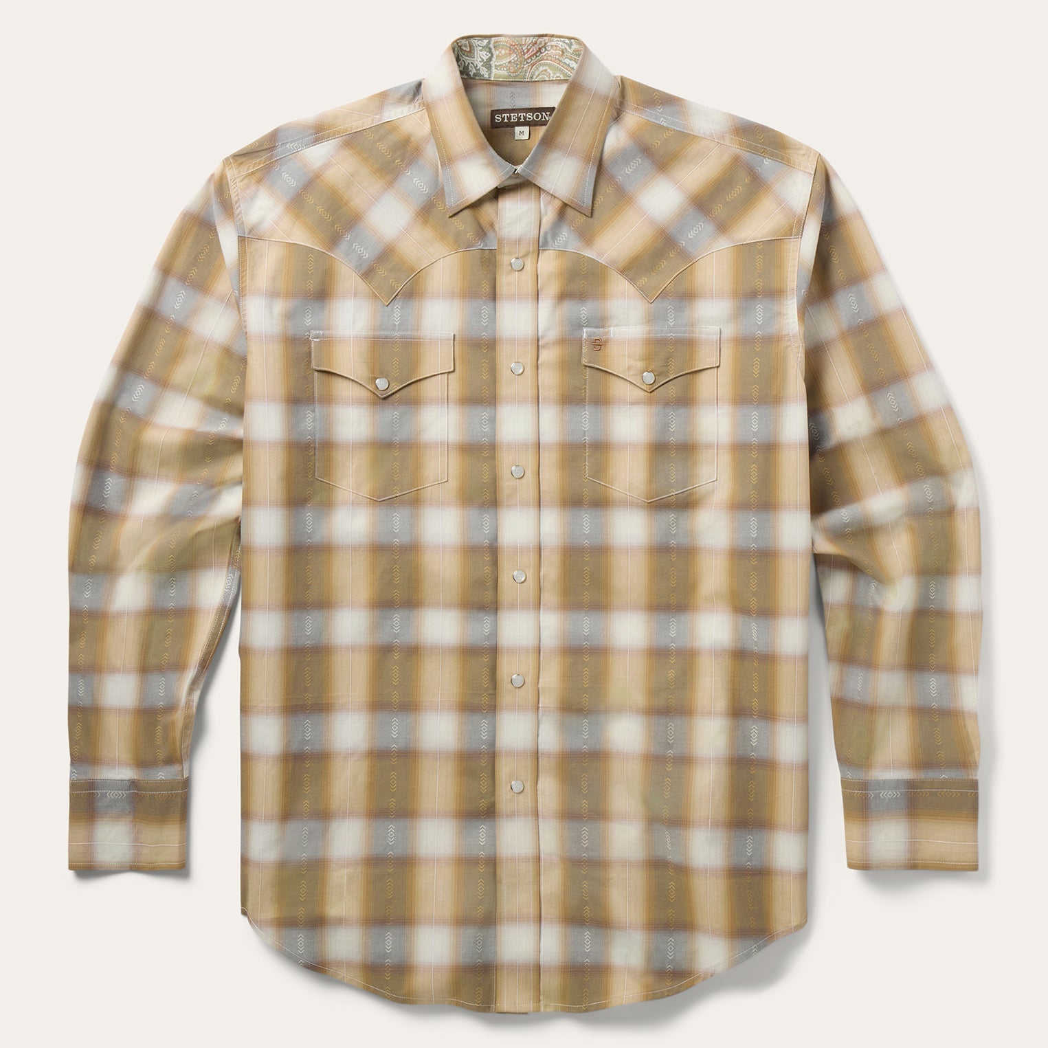 Stetson Gold Dust Plaid Western Shirt