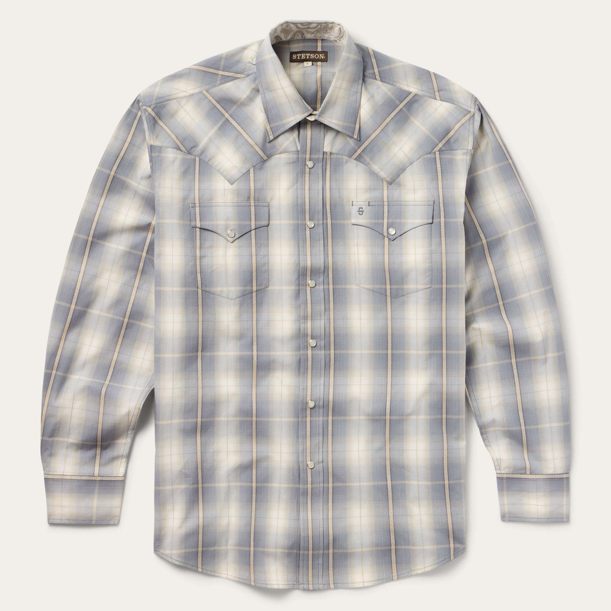 Stetson Smoke Diamonds Plaid Western Shirt - Stetson - Flyclothing LLC