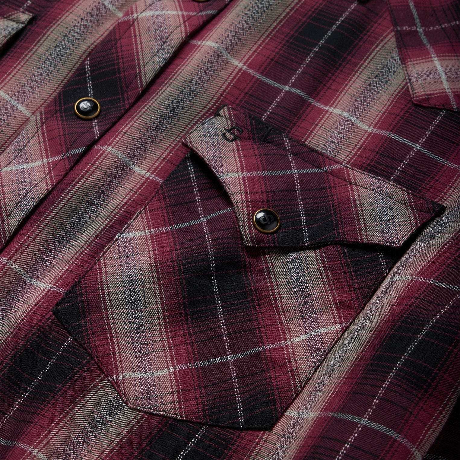 Stetson Red Marl Plaid Western Shirt - Stetson - Flyclothing LLC