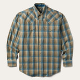 Stetson Khaki Ombre Plaid Shirt - Stetson - Flyclothing LLC