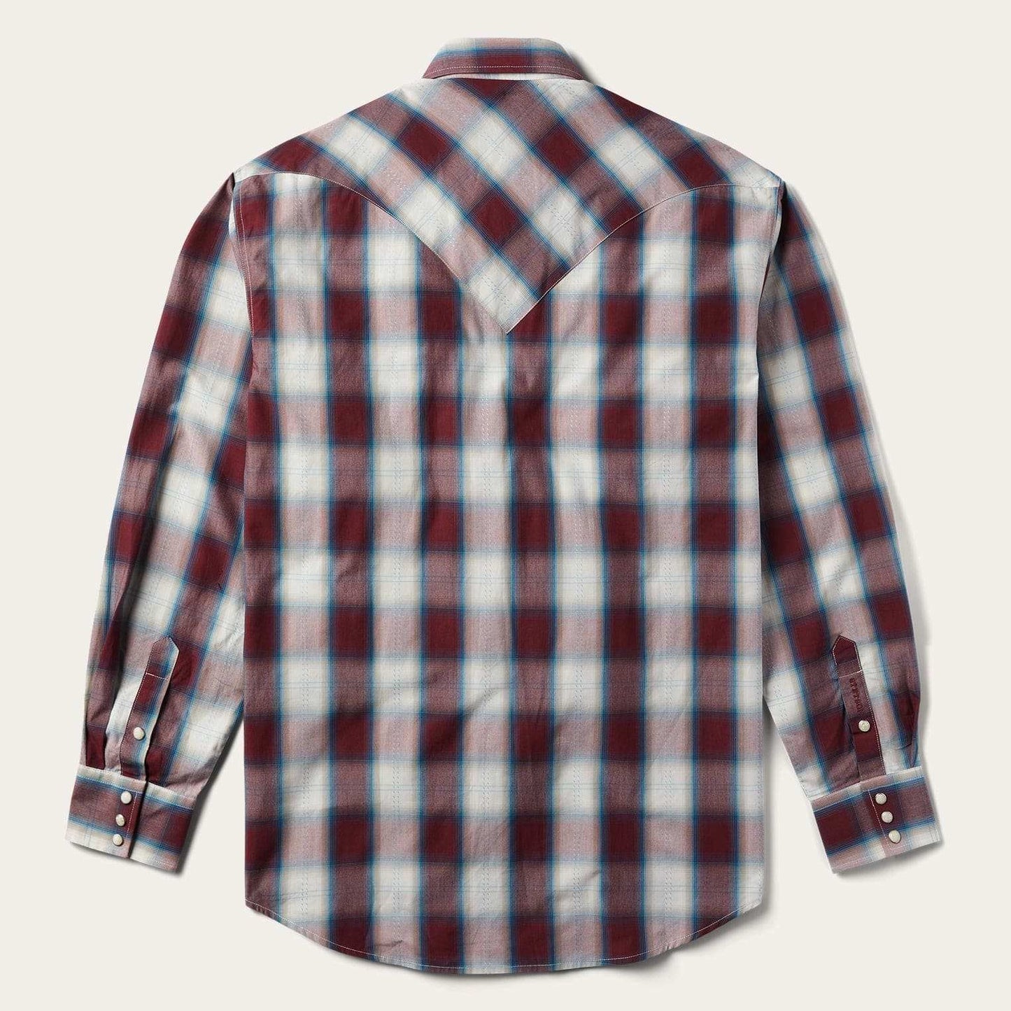 Stetson Wine Plaid Shirt - Stetson - Flyclothing LLC