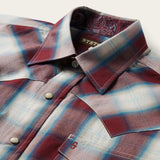 Stetson Wine Plaid Shirt - Stetson - Flyclothing LLC