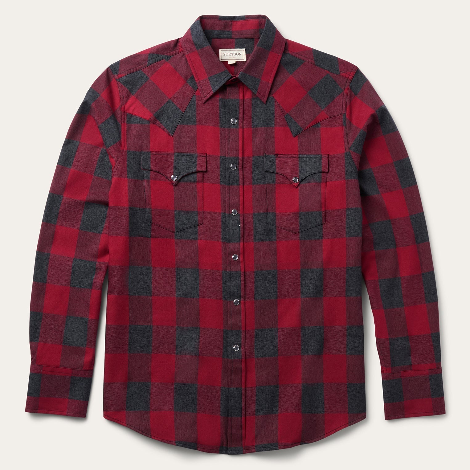 Stetson Buffalo Plaid Western Shirt