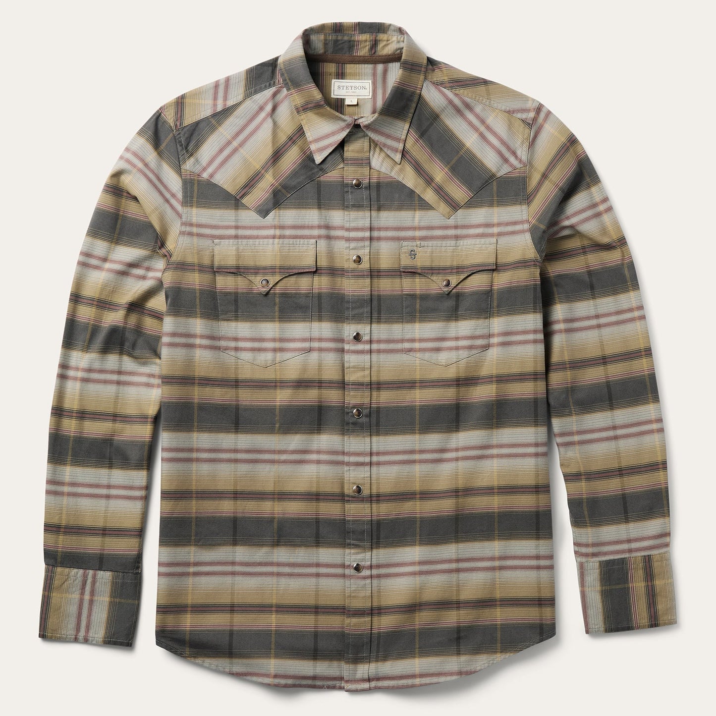Stetson Serape Plaid Western Shirt